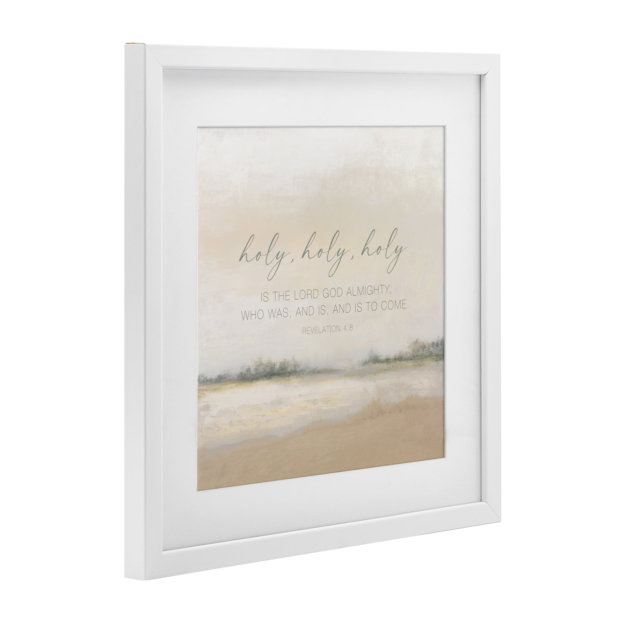 Stupell Industries Holy Revelation Proverb White Framed Print Under Glass, design by John Spaeth