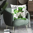 Hot Sale 4pcs St Patricks Day Pillow Covers 18x18 Inch Linen Throw