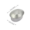 thumbnail image 2 of Molde de acero inoxidable para hornear pasteles y queso, 10 Uds., forma ovalada, para queso HOMEMAXS 16255490-MX, 2 of 7