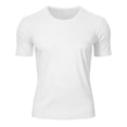 thumbnail image 4 of Big & Tall Mesh Workout Shirts for Men Gym Quick Dry Running Athletic Short Sleeve Sports Pocket T-Shirt Moisture Wicking Size S-5XL White, 4 of 9