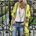 thumbnail image 2 of Womens Beach Cover up Swimsuit Kimono with Bohemian Floral Print Kimono Cardigans Loose Casual Resort Wear Outfits Pool Cover ups, 2 of 5