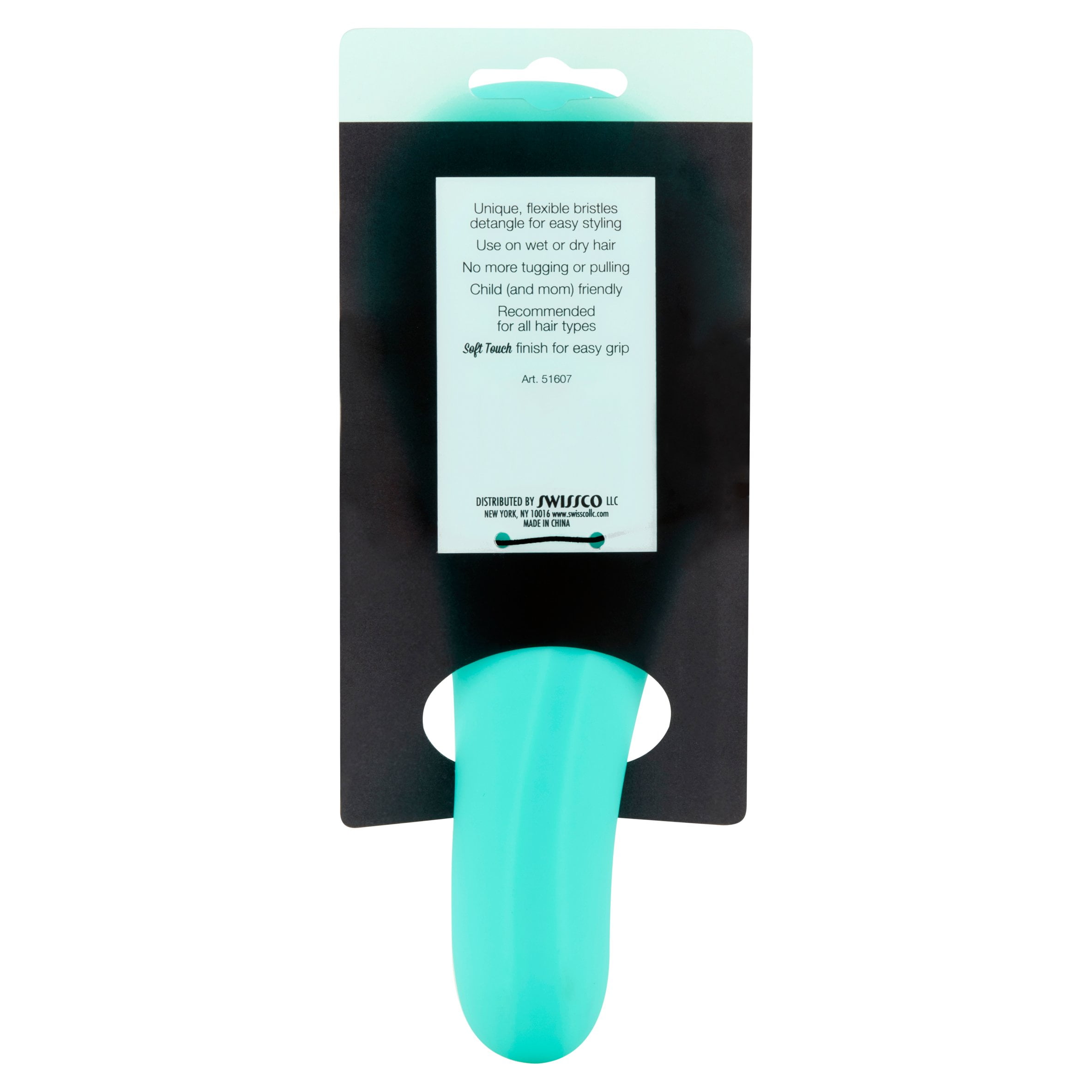 Swissco Ultimate Detangler Soft Touch Hair Brush - Compact Size