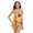 Yellow, variant on Mommy and Me Swimsuits Parent-Child Swimwear Set High Waist Erogenous Backless Bikini Set Mom