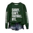 thumbnail image 1 of WEAIXIMIUNG Chandail Camouflage Femme Décontracté Léger Col Rond Chandails Manches Longues Graphique Football Imprimé Chandail Chandails Blouse Haut, 1 of 4