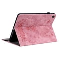 thumbnail image 2 of SaniMore Case for Lenovo Tab M10 10.1 inch 3rd Generation TB-328F, Anti-slip Grooves Kickstand [Pencil Holder Card Slots] Embossed Rose PU Leather Shockproof Wallet Shell, Pink, 2 of 8