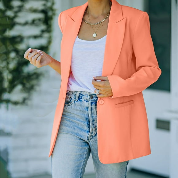 WILLBEST Womens Coat Womens Winter Coats with Hood Women's Casual Light Weight Thin Jacket Slim Coat Long Sleeve Business Coats Jacket