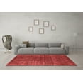 thumbnail image 3 of Ahgly Company Indoor Square Oriental Red Industrial Area Rugs, 8' Square, 3 of 4
