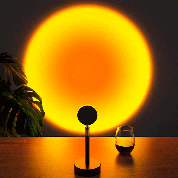 Sunset Projection LED Night Light, JEEMAK Flexible Rotation Rainbow USB Sunset Lamp - Walmart.com