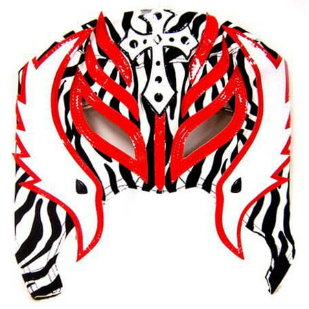 Official Rey Mysterio Kids YOUTH Replica Half Mask White Zebra