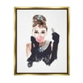thumbnail image 5 of Stupell Industries Breakfast at Bubblegum Famous Fashion Icon Portrait Metallic Gold Framed Floating Canvas Wall Art, 16x20, by Ziwei Li, 5 of 5