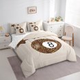 thumbnail image 3 of Manfei Billiard Lover 7-Piece Twin Bedding Sets,Boys Ball Geme Bedding Comforter Set,Leopard Print Sheet Sets For Kids,Ultra Soft Home Decor Reversible, 3 of 8