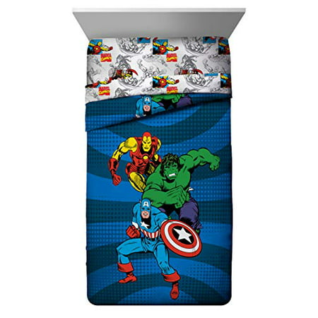 Marvel Avengers Good Guys Twin/Full Comforter - Super Soft Kids ...