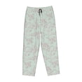 thumbnail image 6 of Uemuo Retro Snake Pattern Women's Wide Leg Palazzo Lounge Pants with Pockets Light Weight Loose Comfy Casual Pajama Pants-, 6 of 9