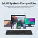 thumbnail image 5 of Teclados Teclado inalámbrico plegable BT5.1 Teléfono móvil Tableta PC Sistema triple Teclado portátil de cuero para negocios universal Tamaño de bolsillo Teclado inalámbrico BT portátil con panel táct, 5 of 8