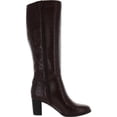 thumbnail image 2 of Giani Bernini Womens Adonnys Leather Tall Knee-High Boots Brown 9 Medium (B,M), 2 of 3