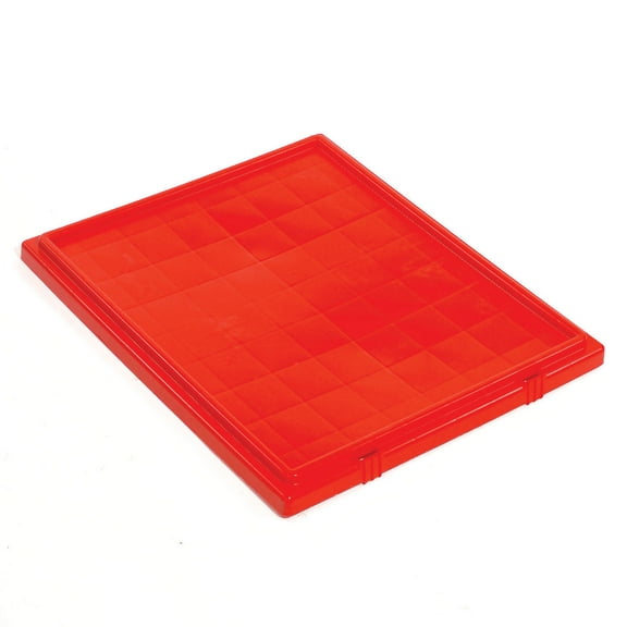 Lid for Stack And Nest Shipping Containers SNT240, Red, Lot of 3
