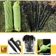thumbnail image 4 of Wellmax 10PC Heavy Duty Tent Stakes with 2PC Glow in Dark Rope 3/16" x50ft and 1/4" x50ft Black, 4 of 9