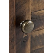 Jofran Artisans Craft Rustic Farmhouse Distressed Solid Wood Accent Table with One Door and Storage Drawer