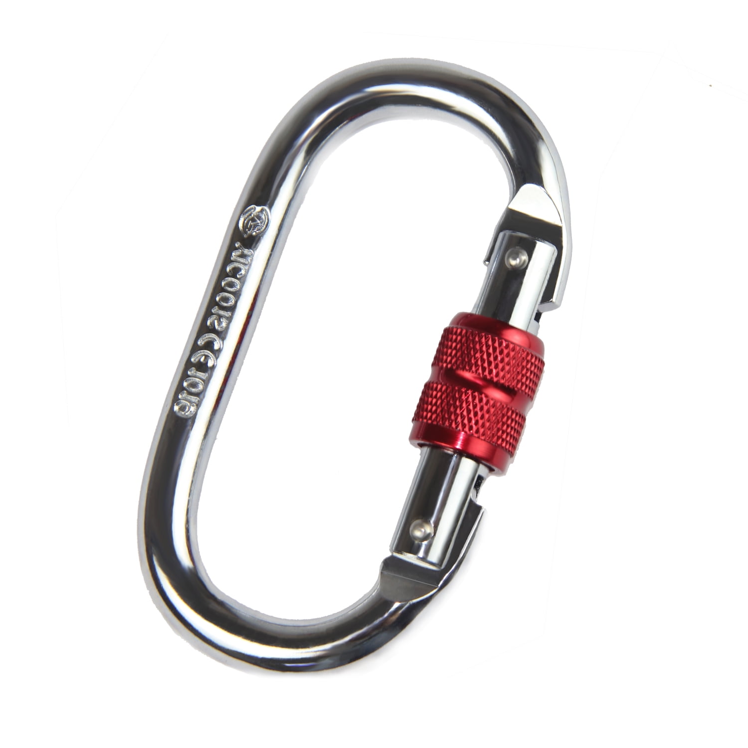 TWO 2 X SCREW LOCK LOCKING CARABINAS CARABINERS Key Ring Chain Lock Karabiner 