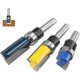 thumbnail image 2 of 3 PCS 1/4"(6.35mm) Shank Router Template Trim Straight Slotting Cutter For Wood Flush Trim Template Router Cutter Slotting Cutter Bit Set Wood Bearing, 2 of 4