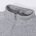 thumbnail image 6 of Liuinsasek Mens Stand-Collar Sweatshirt With Zipper Solid Color Fashion Relaxed Fit Pullover Shirt Daily Casual Clothing, 6 of 9