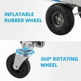 thumbnail image 4 of Aluminum Folding Hand Truck Heavy Duty Carrying, Industrial Collapsible Cart, 4 of 7
