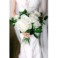 thumbnail image 5 of Zukuco 12Pcs White Rose Artificial Flower, Realistic Single Stem Fake Silk Rose Bouquet for Wedding Party Home Centerpiece Hotel Office Decor, 5 of 6