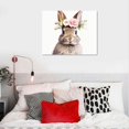 thumbnail image 5 of COMIO  Minimalist Bunny Rabbit Nursery Wall Canvas Painting Print and Poster Wall Pictures for Living Room Kids Room Decor, 5 of 5