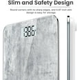 thumbnail image 6 of RENPHO Highly Accurate Digital Body Weight Scale, 400 lb, Cement Pattern, 6 of 8