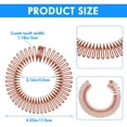 thumbnail image 2 of 6PCS Full Circular Stretch Peine Hair Band Circular Plástico Flexible con Dientes para Mujeres Lady Girls (Brown), 2 of 4