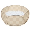 thumbnail image 2 of 3 Sprouts Fosse à Balles pour Enfants en Tissu Recyclé/échiquier/beige, 2 of 13