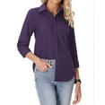 thumbnail image 6 of Siliteelon Women's Wrinkle Free Dress Shirts Long Sleeve Button Down Business Casual Office Work Blouse, 6 of 8
