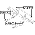 thumbnail image 2 of Febest REAR TRANSVERSE ROD BUSHING # KAB-031 OEM 0K55228600C, 2 of 2