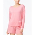thumbnail image 2 of Nautica Womens Sleepwear French Terry Pajama Top Only,1-Piece, Large, Rose Stripe, 2 of 2