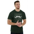 thumbnail image 3 of Happy Father's Day Dad Mustache Men's Graphic T Shirt Tees Brisco Brands L, 3 of 6