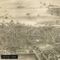 thumbnail image 2 of HISTORIX 1870 Map of Boston Massachusetts Vintage Poster Wall Art Print, 18 x 24 Inch, 2 of 8