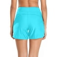 thumbnail image 5 of RELLECIGA Women's High Waisted Swim Shorts with Pockets UV Sun Protection Board Shorts, 5 of 5