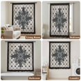thumbnail image 6 of Retro Flowers Sheer Curtains 84 Inches Long, Boho Ethnic Retro Abstract Florals Grid Light Filering Curtains, Breathable Simi Curtain Privacy Drapes for Living Room Bedroom Window Treatment, 6 of 9