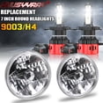 thumbnail image 1 of 7 Inch Round LED Headlights H4 Led Bulbs For Mazda Miata MX5 MX-5 1990-97 H6024 Front Headlamp, 1 of 12