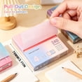 thumbnail image 3 of YardChic 1Pc Lined Transparent Sticky Notes, 240 Sheets Waterproof Writing Sticky Notes, Cream Tone Transparent Label Sticky Notes for Office Classroom Planner Supplies Bible Annotation Markers Tabs, 3 of 9