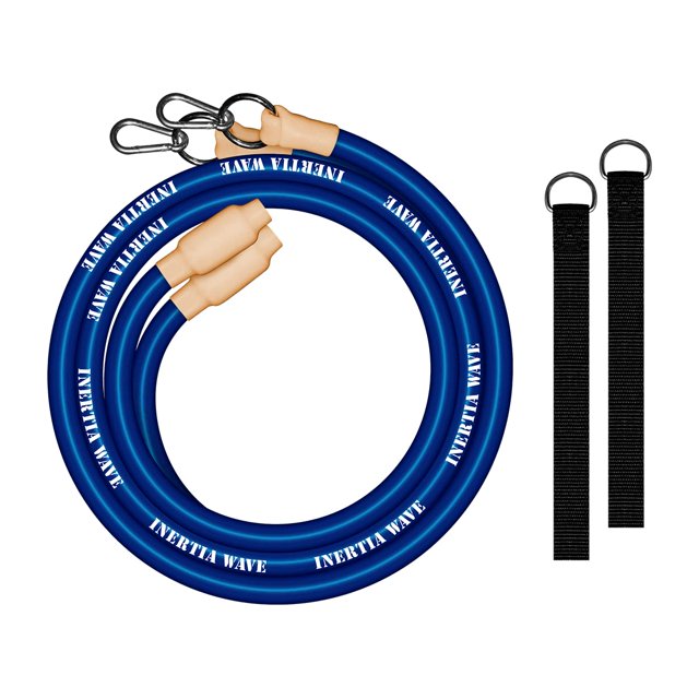 Inertia Wave Solo - Single-Person HIIT Training, Resistance Band, Battle Rope (Royal Blue)