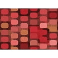 thumbnail image 1 of Ahgly Company Machine Washable Indoor Rectangle Transitional Grapefruit Red Area Rugs, 2' x 3', 1 of 7