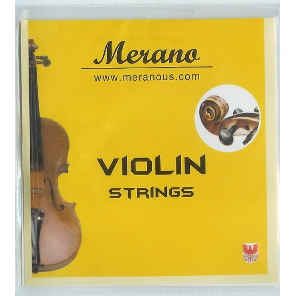 Merano 4/4 - 3/4 Size Violin String Set (G-D-A-E) ~ Beginner, Student, Replacement