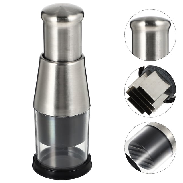 Stainless Steel Garlic Chopper Manual Mincer for Kitchen Use Black Lightweight Portable Flexible Use Method