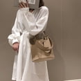 thumbnail image 2 of LHSHID Sac Grande Capacité pour Femmes Automne et Hiver Sac Seau Minimaliste à Grand Bande Internet Version Sac Bandoulière Simple, 2 of 7