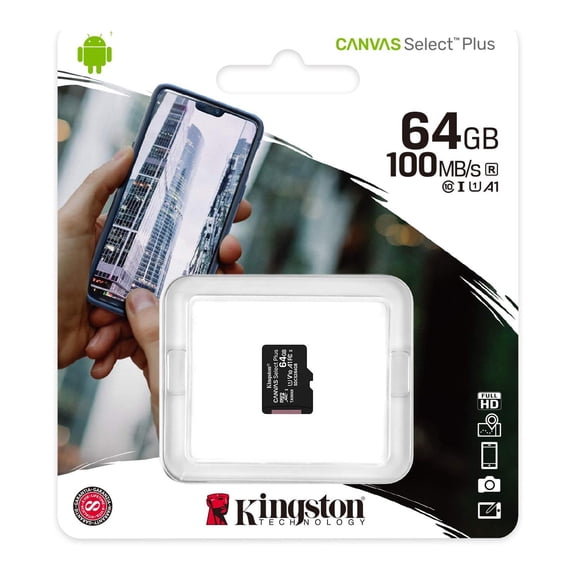 Micro SD Kingston de 64 Gb Clase 10 sin Adaptador SD