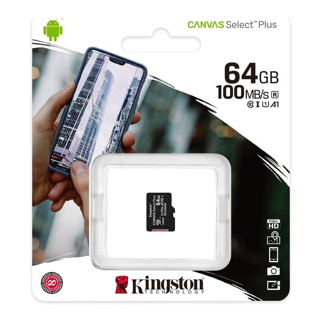 Micro SD Kingston de 64 Gb Clase 10 sin Adaptador SD