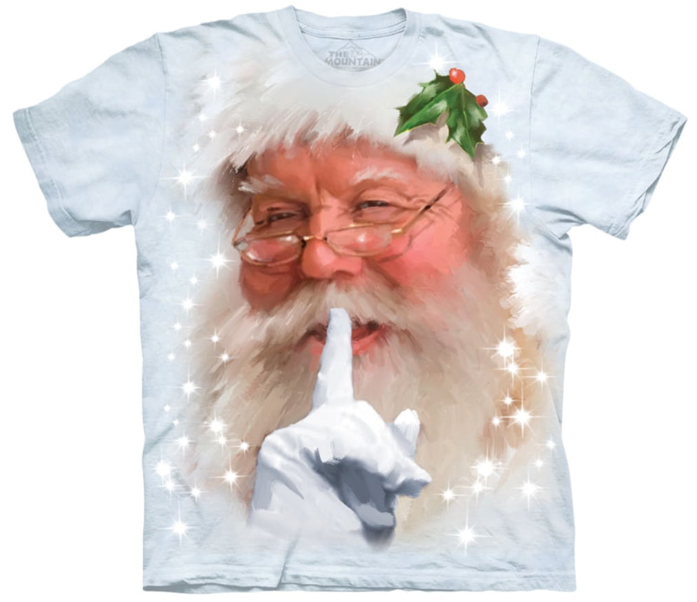 7 ate 9 Apparel Funny Kids Santa Christmas Raglan Tee Grey