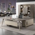 thumbnail image 2 of Wooden Meeting Office Desk Lap Storage Luxury Modern Work Conference Table Office Desk Mainstays Meuble Bureau Luxury Furniture My Lux Decor Round, 2 of 11