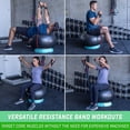 thumbnail image 3 of GoSports Hub 360 Fitness Set - Includes Fitness Ball, Ball Base and Resistance Bands, Blue, 3 of 6